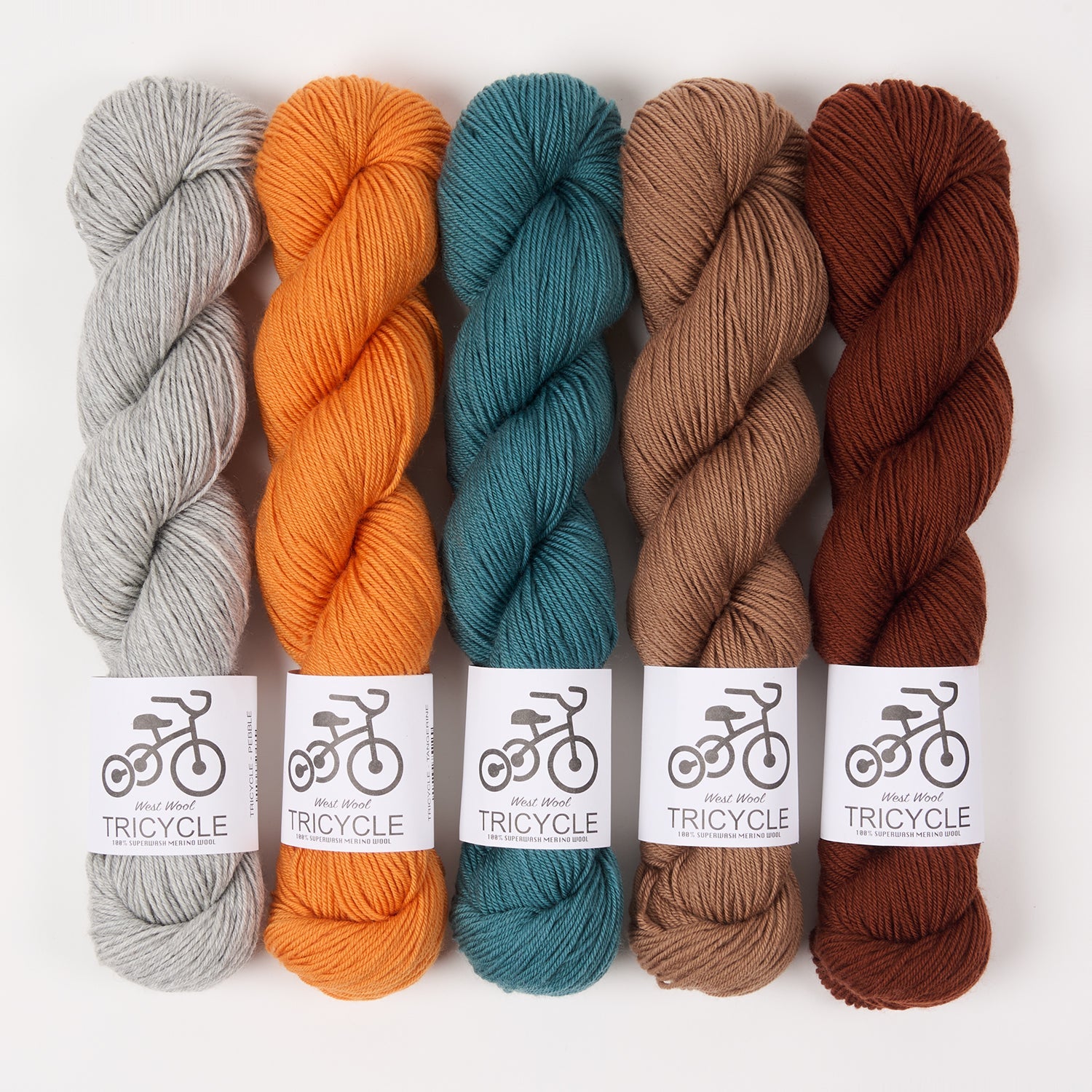 West Wool WESTKNITS KIT - PEBBLED BEACH Merino wool Fingering Westknits Kits