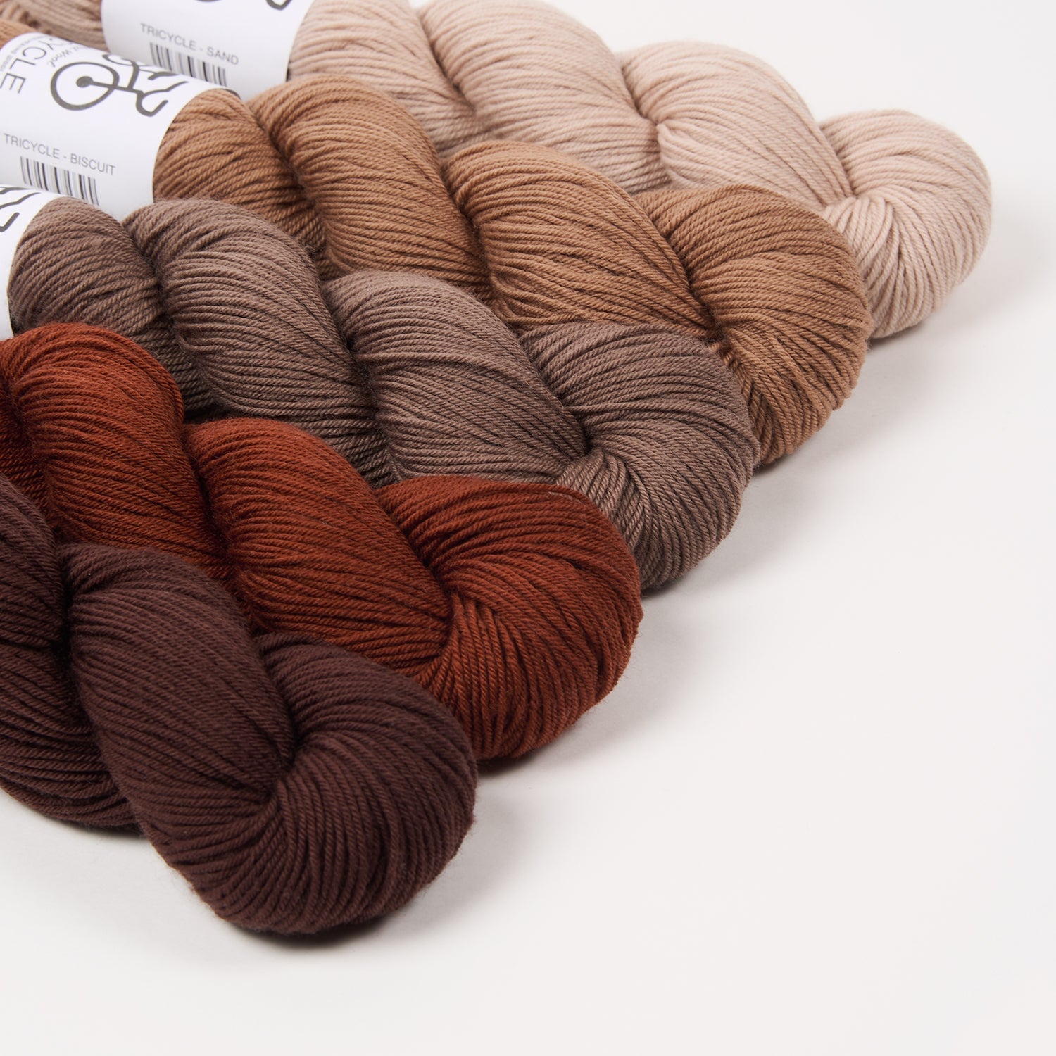 West Wool WESTKNITS KIT - ROASTED BEANS Merino wool Fingering beige brown Westknits Kits