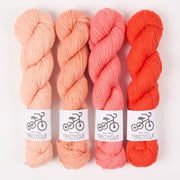 West Wool MYSTERY MUSIKAL - SHERBERT STARFISH Merino wool peach orange MKAL Kit