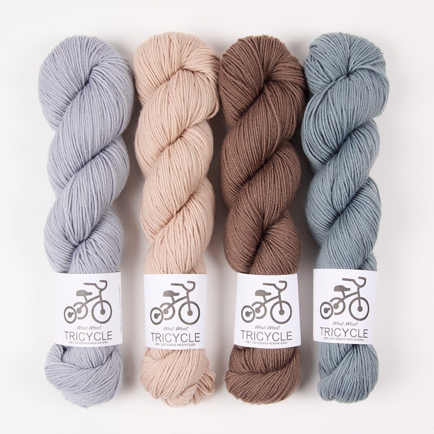 West Wool MYSTERY MUSIKAL - SKY AND SAND Merino wool blue brown beige MKAL Kit