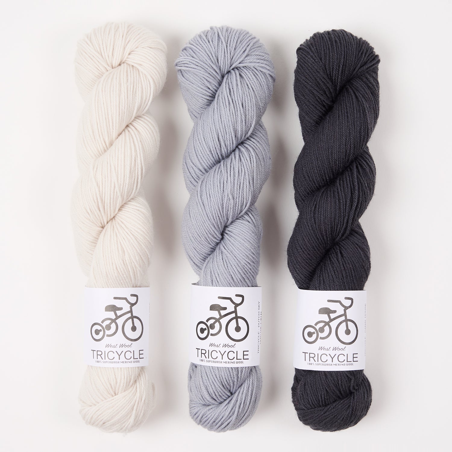 West Wool TREE LINED CANAL Merino wool Fingering Quick Kits