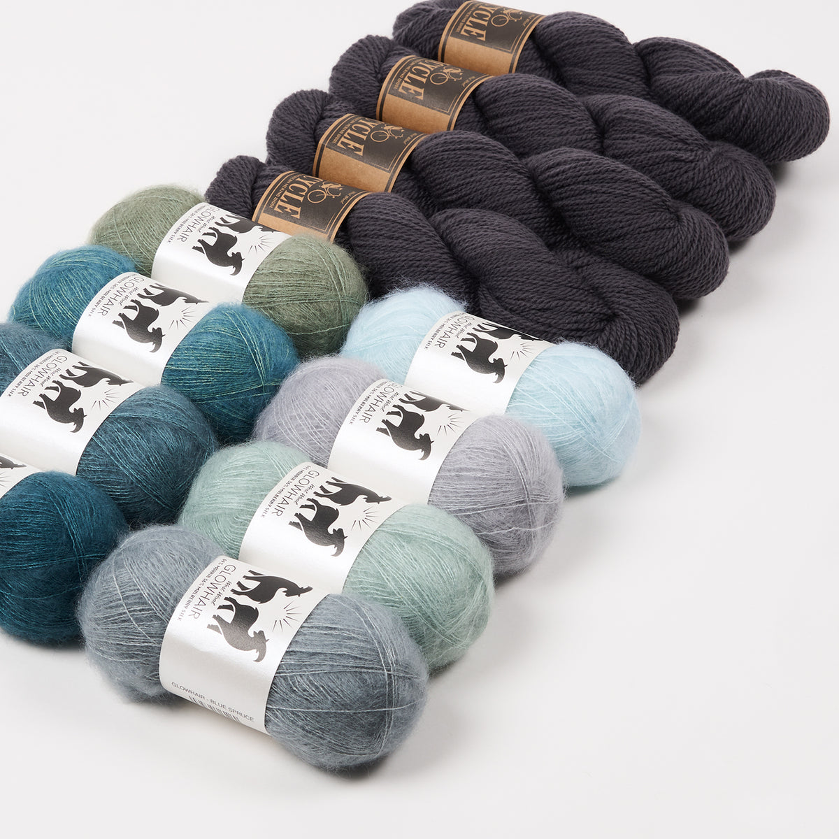 WESTKNITS KIT - BLUE RAINBOW