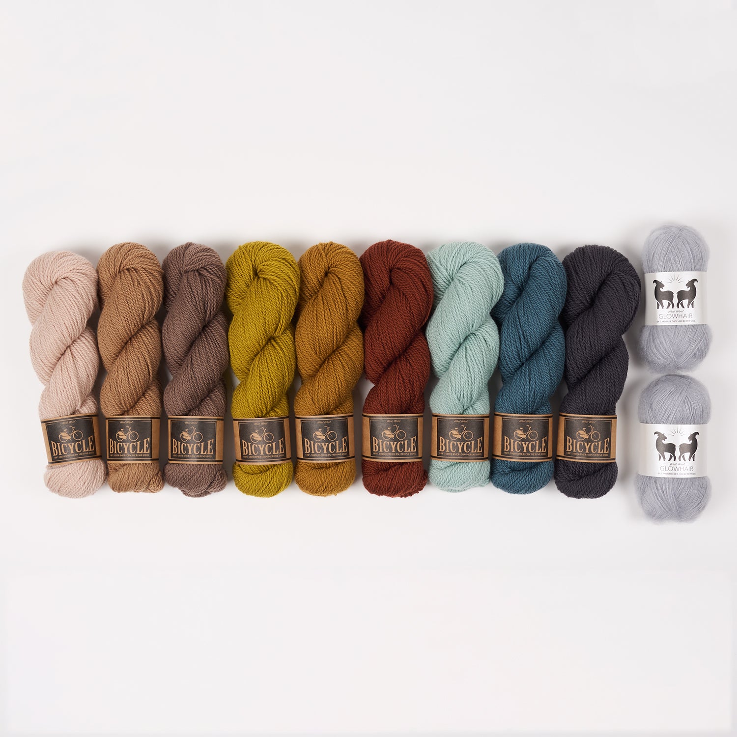 West Wool COLD BEACH DAY Mohair Silk Merino wool Mixed Weight Quick Kits