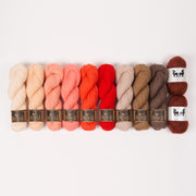 West Wool PEACHY BISCUITS Mohair Silk Merino wool Mixed Weight Quick Kits