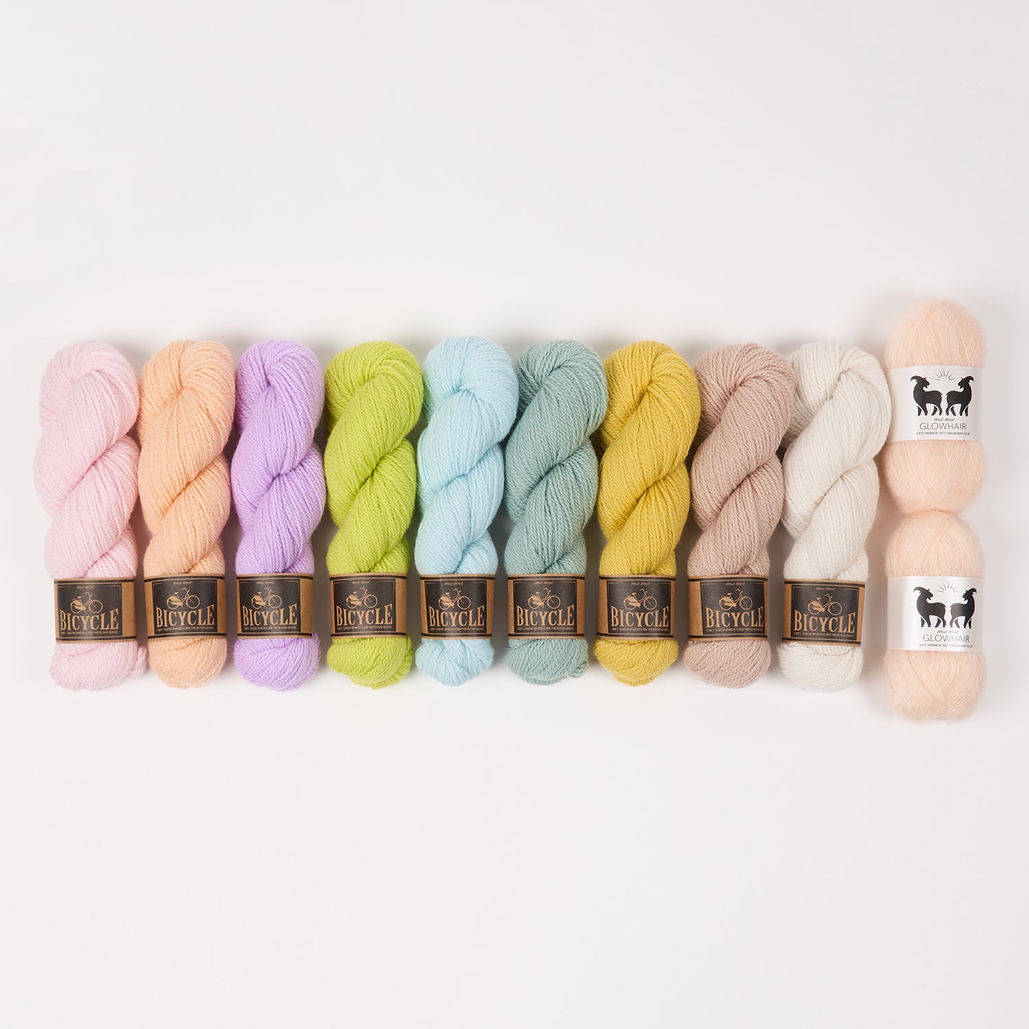 West Wool PICKLED HAZE Mohair Silk Merino wool Mixed Weight Quick Kits