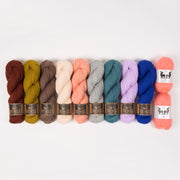 West Wool THE STARFISH AND THE FLAMINGO Mohair Silk Merino wool Mixed Weight Quick Kits