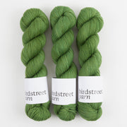 Birdstreet Yarn BIRDSTREET BFL - FROG BFL Wool Blue Faced Leicester Nylon Fingering green Yarn