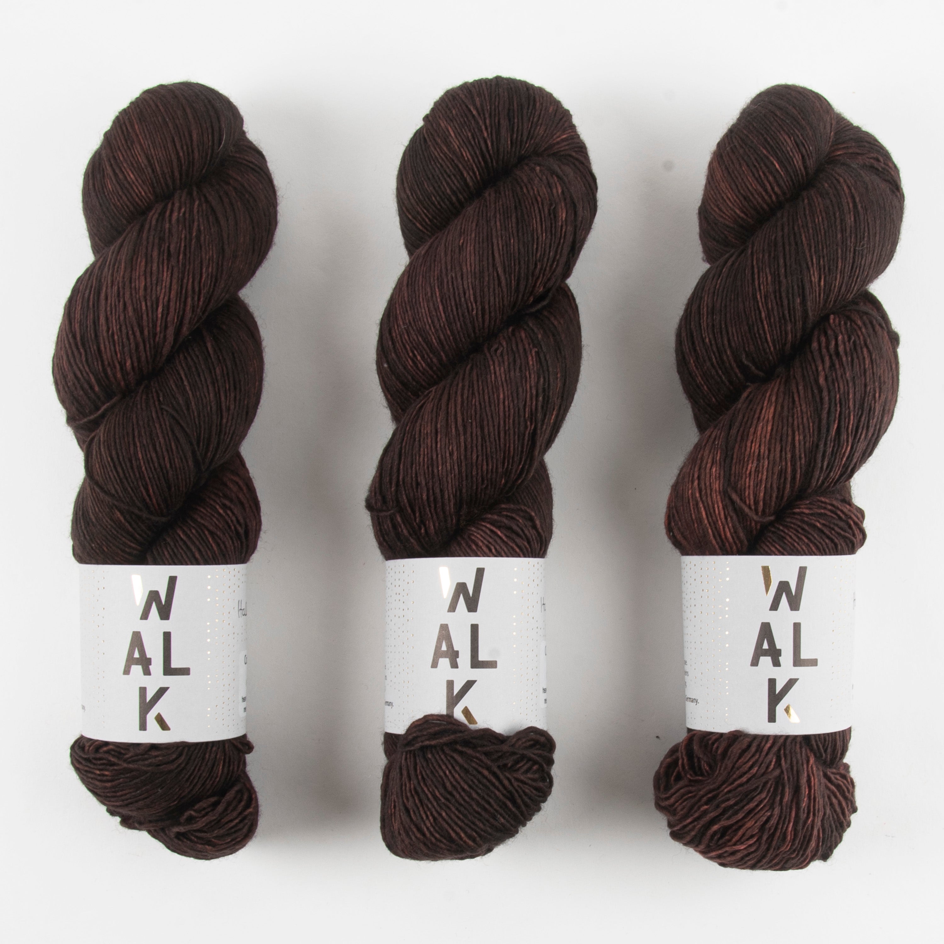 WALK Collection COTTAGE MERINO - ITALIAN ROAST Merino wool Fingering brown Yarn