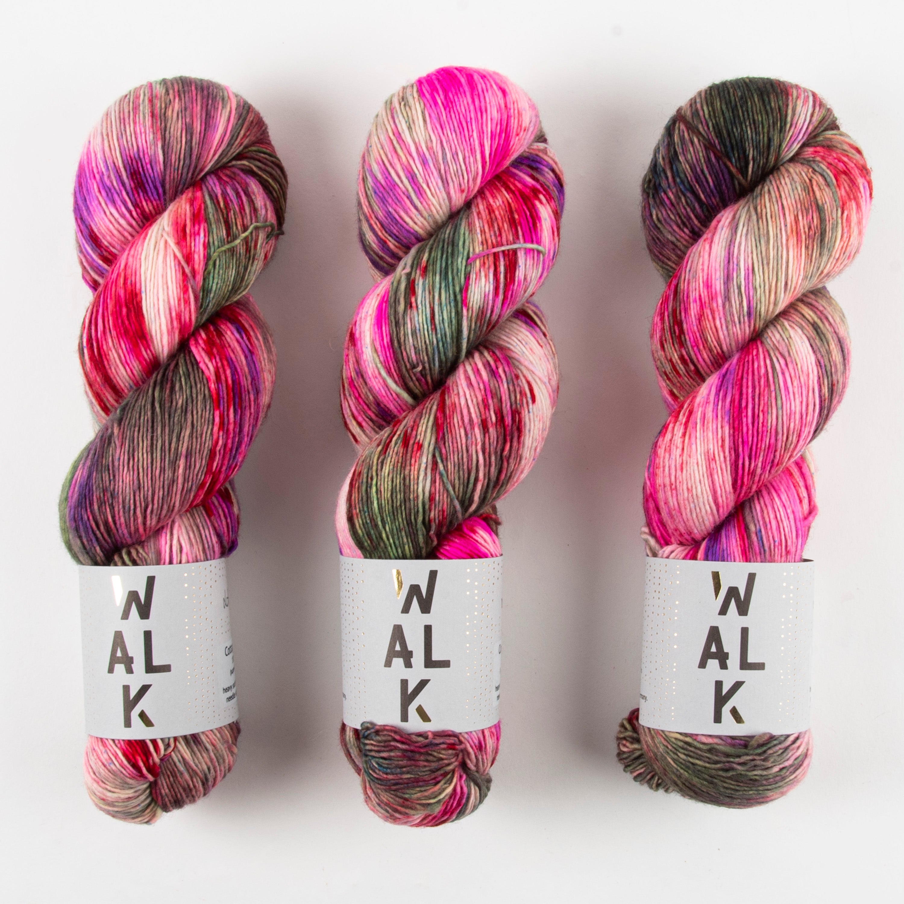 WALK Collection COTTAGE MERINO - LOTTA Merino wool Fingering pink multicolour Yarn