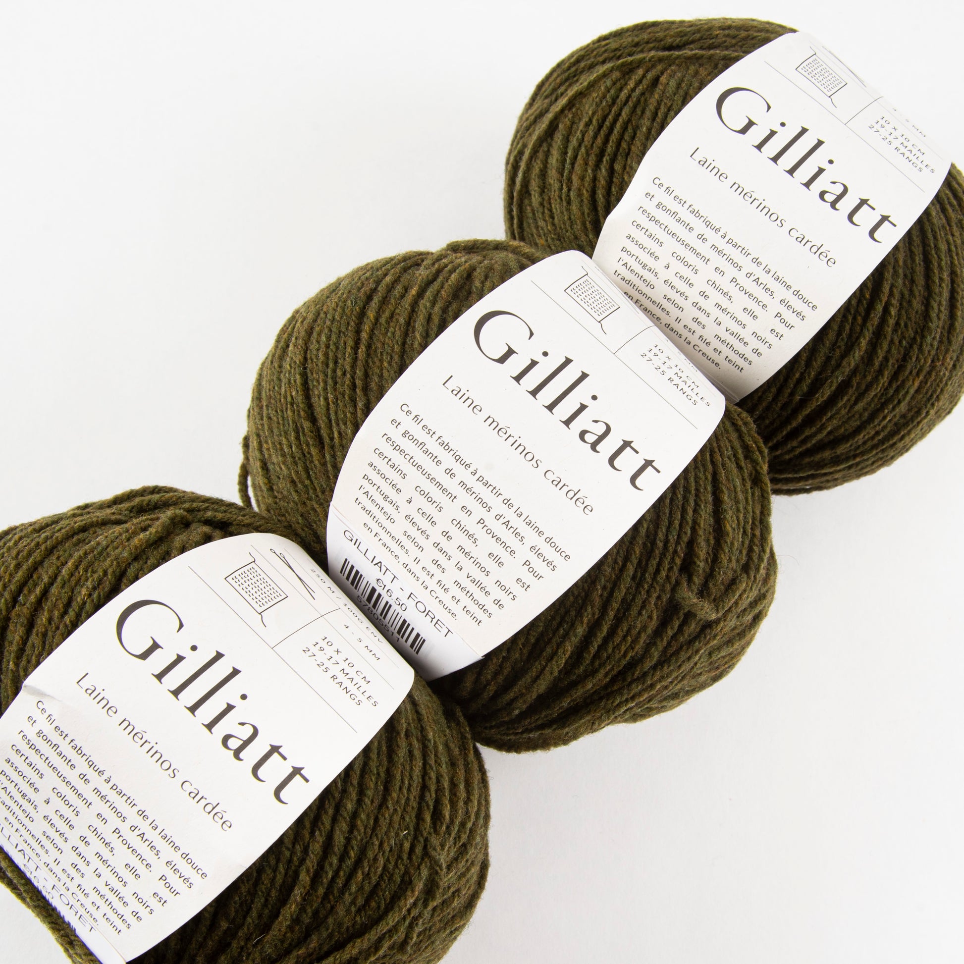 De Rerum Natura GILLIATT - FORÊT Merino wool Worsted green Yarn