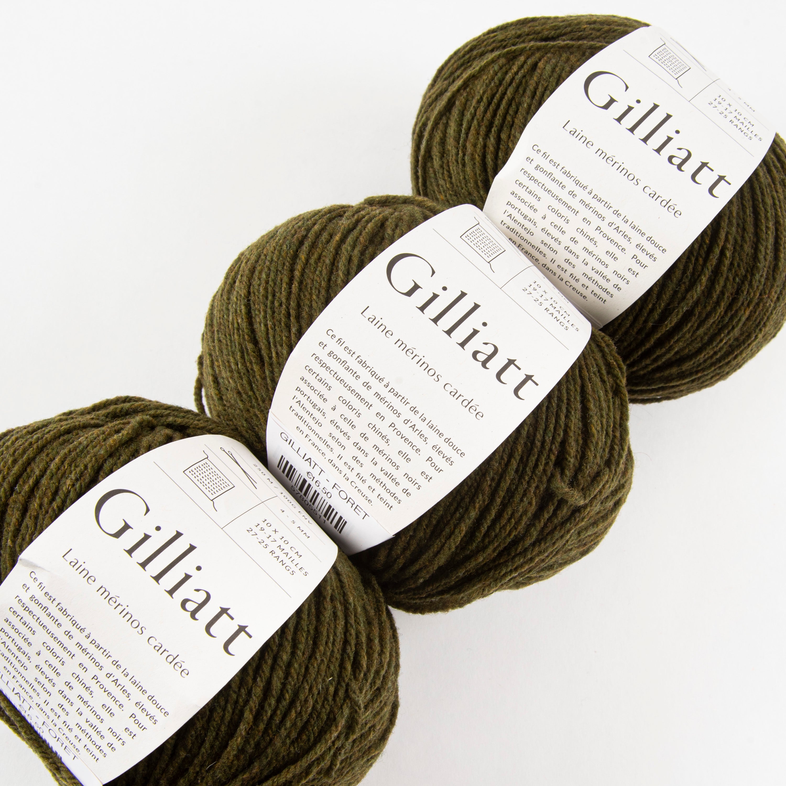 De Rerum Natura GILLIATT - FORÊT Merino wool Worsted green Yarn