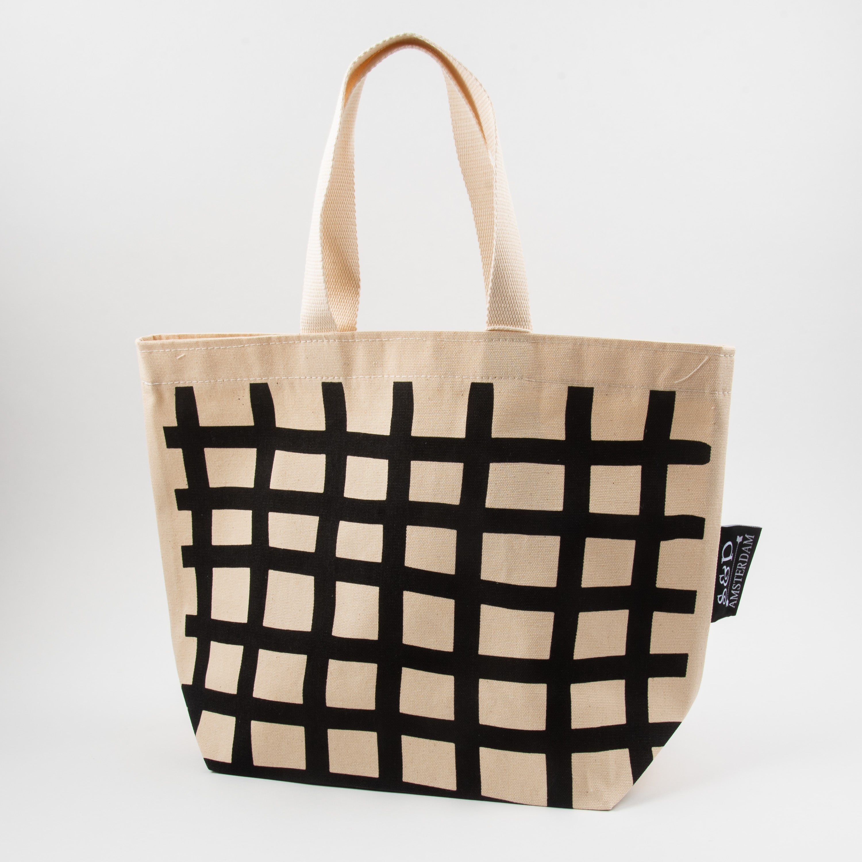 LOVE IT NIKO BAG - SQUARE GRID BLACK black Project Bags