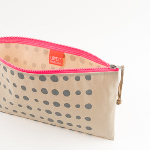 NOTIONS POUCH - DROPS GREY