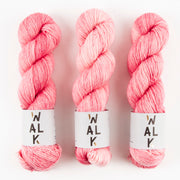 WALK Collection MERLINO - PINK PEACH Merino wool Linen Fingering pink Yarn