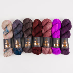 Punk Rock Unicorn MOODY PURPLE Merino wool Nylon Fingering Quick Kits