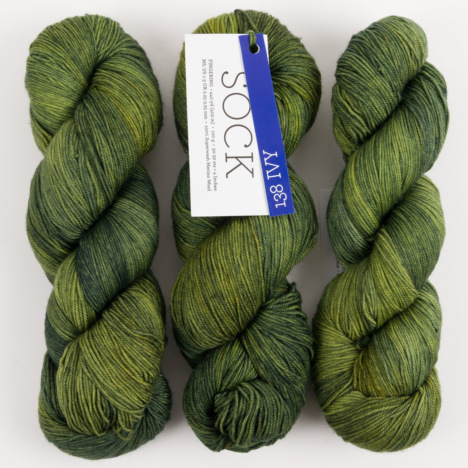 Malabrigo MALABRIGO SOCK - IVY Merino wool Light Fingering green Yarn