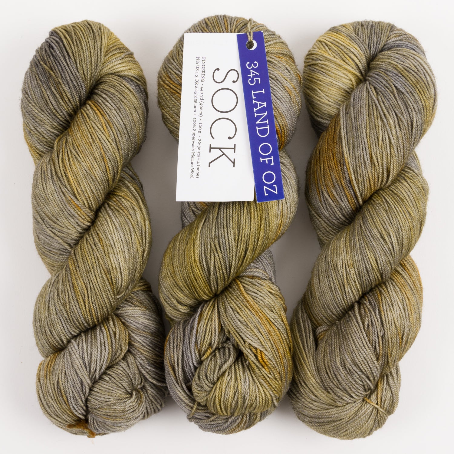 Malabrigo MALABRIGO SOCK - LAND OF OZ Merino wool Light Fingering yellow green Yarn