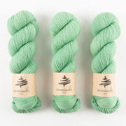 Mominoki Yarn SOCK FINE 4PLY - APPLE MINT Polyamide Merino wool Fingering green Yarn