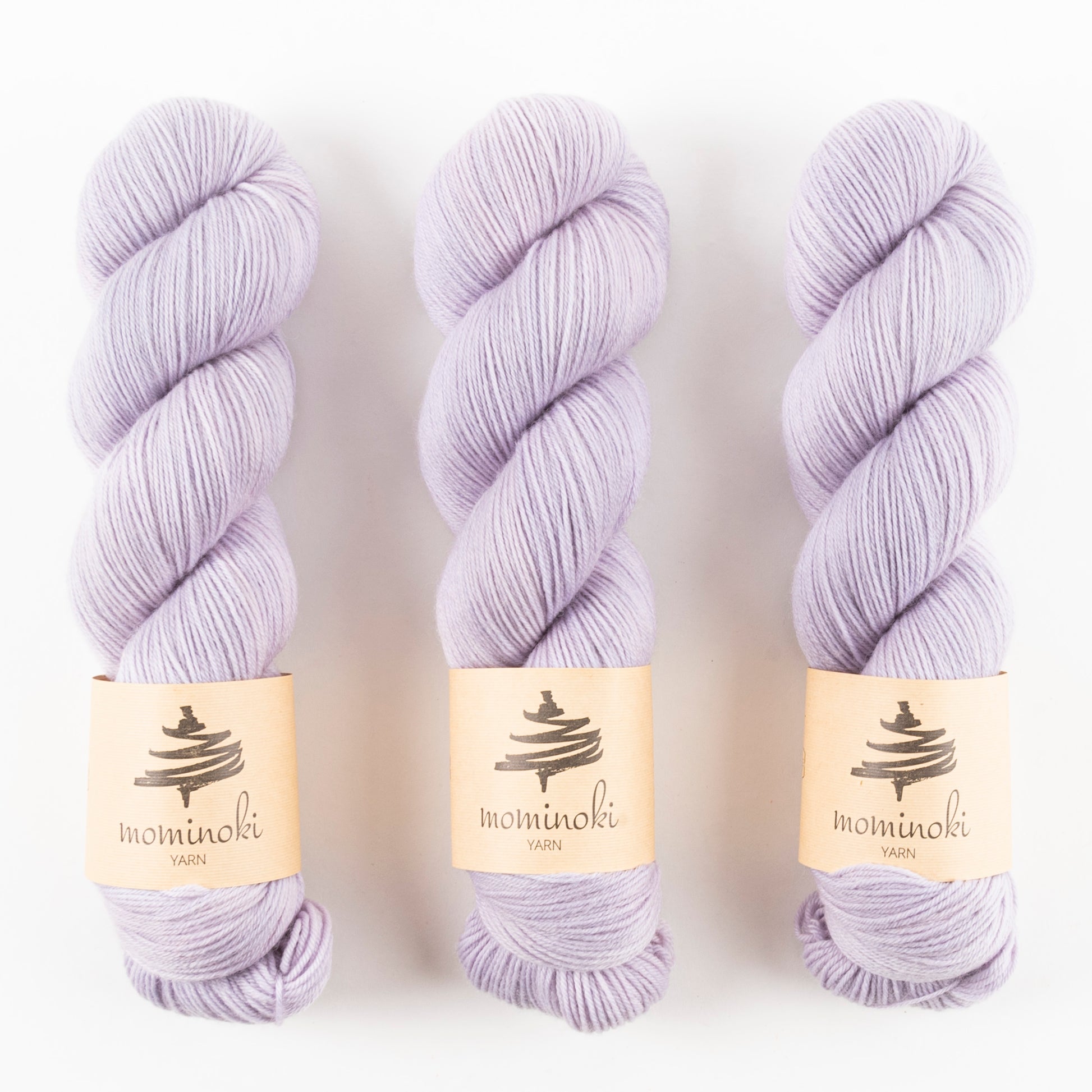 Mominoki Yarn SOCK FINE 4PLY - PRINCESS LILAC Polyamide Merino wool Fingering purple Yarn