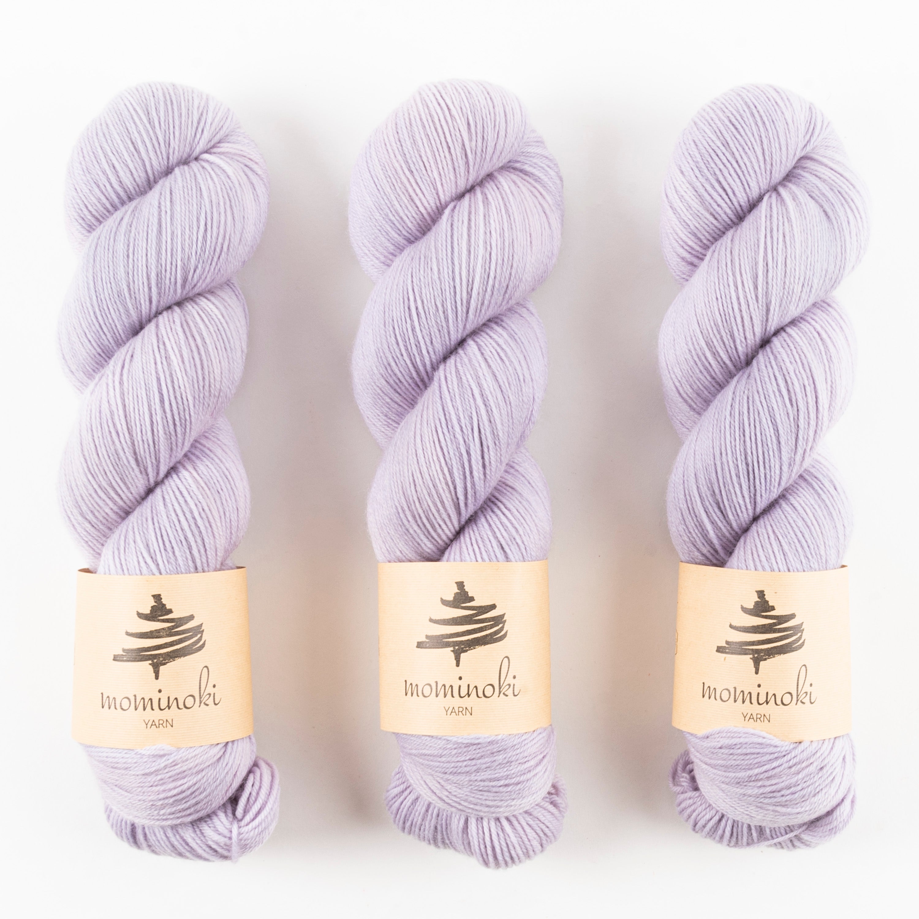 Mominoki Yarn SOCK FINE 4PLY - PRINCESS LILAC Polyamide Merino wool Fingering purple Yarn