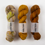 Qing Fibre BISCUIT HONEYCOMB Merino wool Silk Yak Fingering Quick Kits