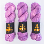 Punk Rock Unicorn SOUL - FLIEDER Merino wool Nylon Fingering  Sock purple Yarn