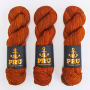 Punk Rock Unicorn SOUL - MARONI Merino wool Nylon Fingering  Sock orange Yarn