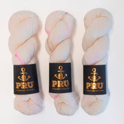Punk Rock Unicorn SOUL - BRIGHT FUTURE Merino wool Nylon Fingering  Sock cream beige Yarn