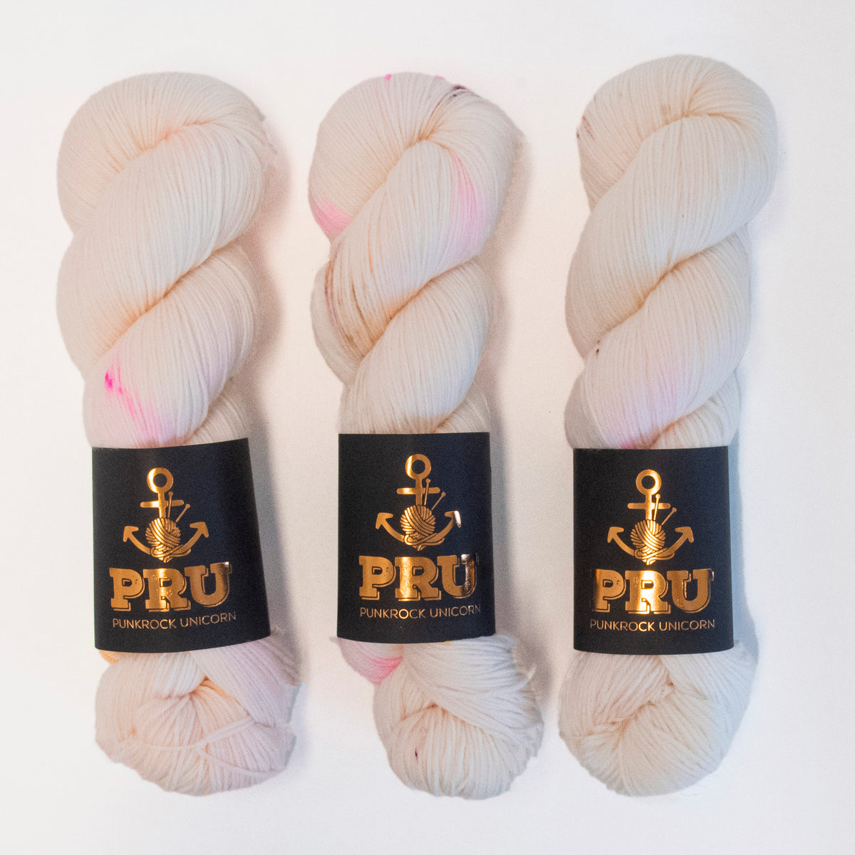 Punk Rock Unicorn SOUL - BRIGHT FUTURE Merino wool Nylon Fingering  Sock cream beige Yarn