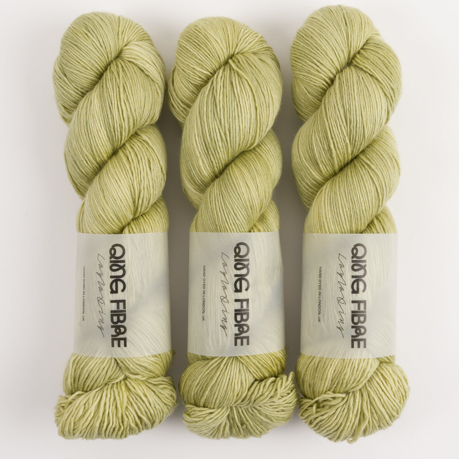 Qing Fibre DASHING SASSY - BANANA TREE Merino wool Fingering green Yarn