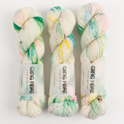 Qing Fibre DASHING SASSY - BOTANIC Merino wool Fingering cream multicolour Yarn