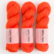 Qing Fibre DASHING SASSY - BRICK Merino wool Fingering orange red Yarn