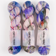 Qing Fibre DASHING SASSY - CORNFLOWER Merino wool Fingering multicolour pink Yarn