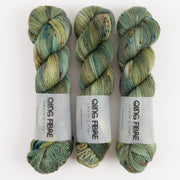 Qing Fibre DASHING SASSY - EILISH Merino wool Fingering green Yarn