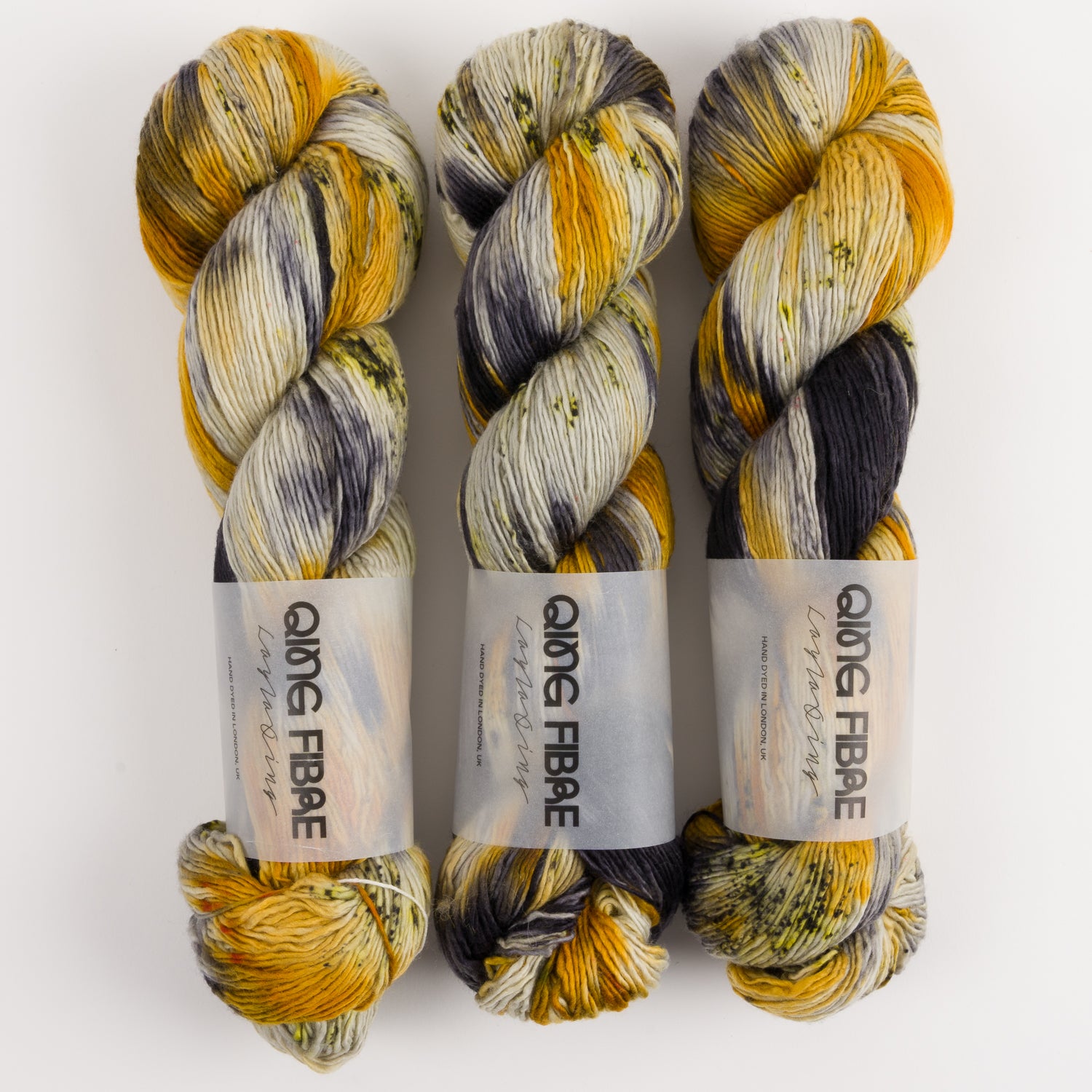 Qing Fibre DASHING SASSY - FAWKES Merino wool Fingering multicolour Yarn
