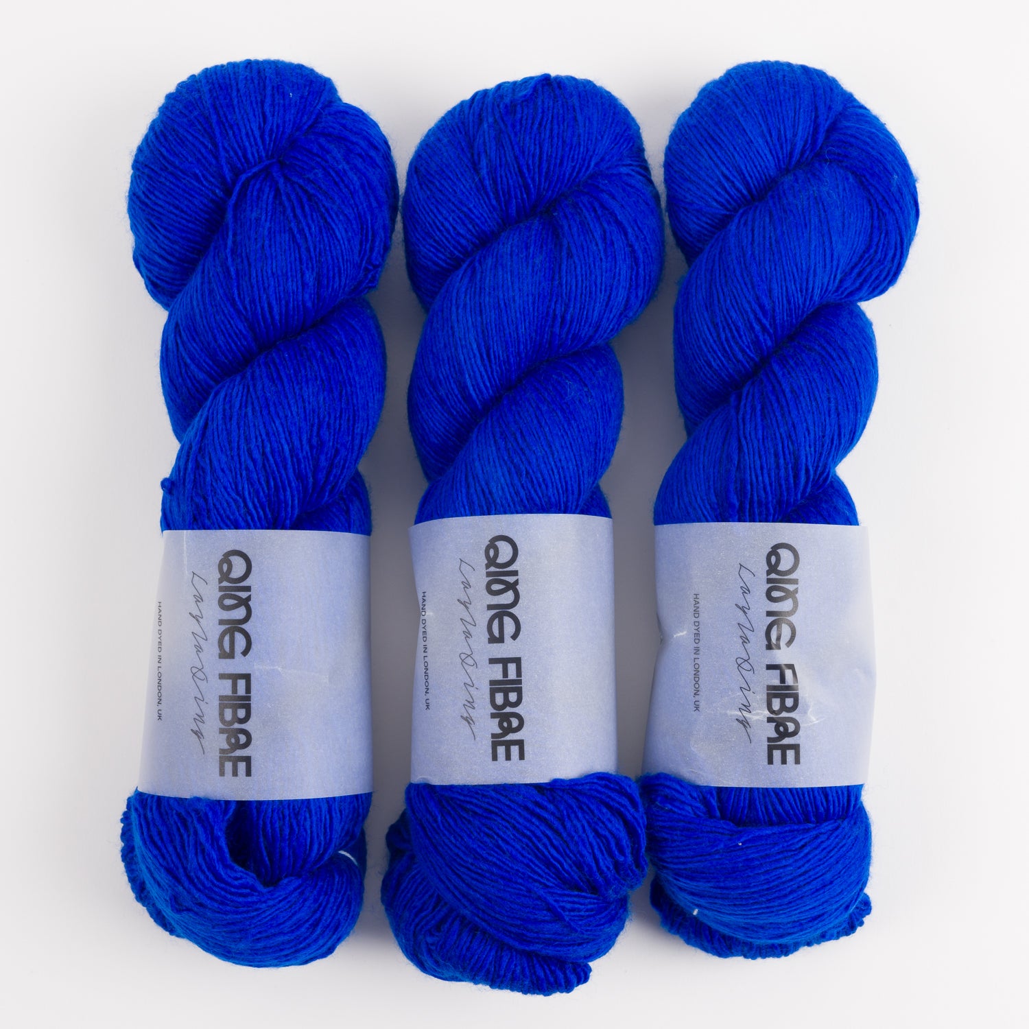 Qing Fibre DASHING SASSY - HERO Merino wool Fingering blue Yarn