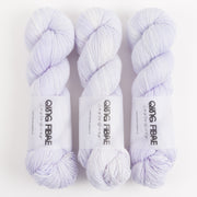Qing Fibre DASHING SASSY - ICING Merino wool Fingering purple Yarn