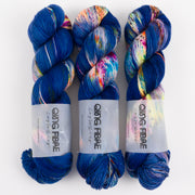 Qing Fibre DASHING SASSY - MANTA RAY Merino wool Fingering blue multicolour Yarn