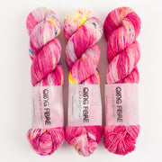 Qing Fibre DASHING SASSY - MARS Merino wool Fingering pink Yarn
