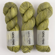 Qing Fibre DASHING SASSY - OLEA Merino wool Fingering green Yarn