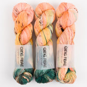 Qing Fibre DASHING SASSY - SCALLOP Merino wool Fingering peach multicolour Yarn
