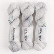 Qing Fibre DASHING SASSY - SEA BREEZE Merino wool Fingering grey Yarn