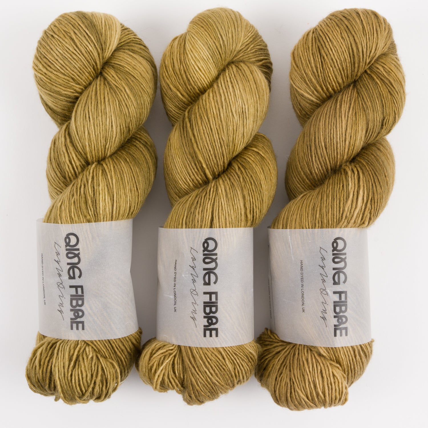 Qing Fibre DASHING SASSY - TAN Merino wool Fingering brown Yarn
