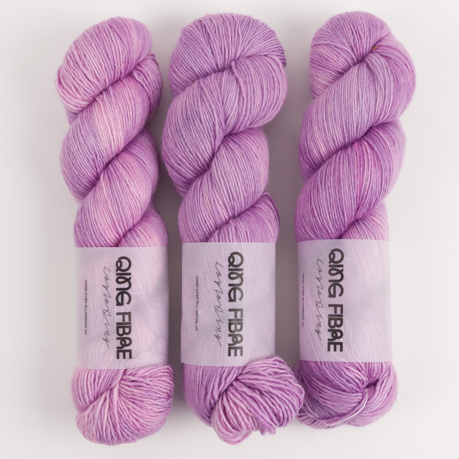 Qing Fibre DASHING SASSY - THISTLE Merino wool Fingering purple Yarn