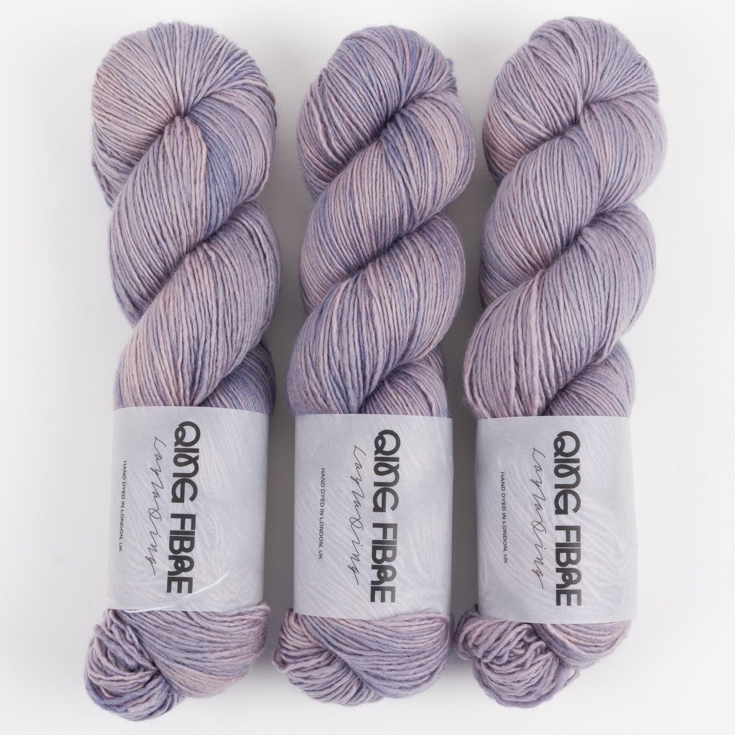 Qing Fibre DASHING SASSY - TIMBERWOLF Merino wool Fingering grey Yarn