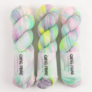 Qing Fibre DASHING SASSY - TIME TRAVELLER Merino wool Fingering multicolour Yarn