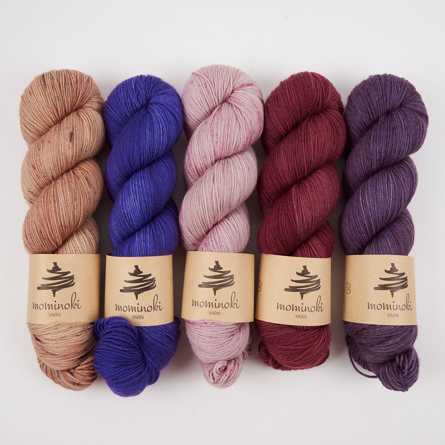 Mominoki Yarn NASU BLUE Merino wool Polyamide Fingering Quick Kits