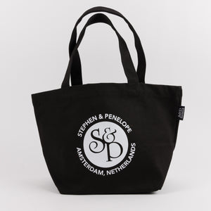 STEPHEN & PENELOPE BLACK BUCKET BAG