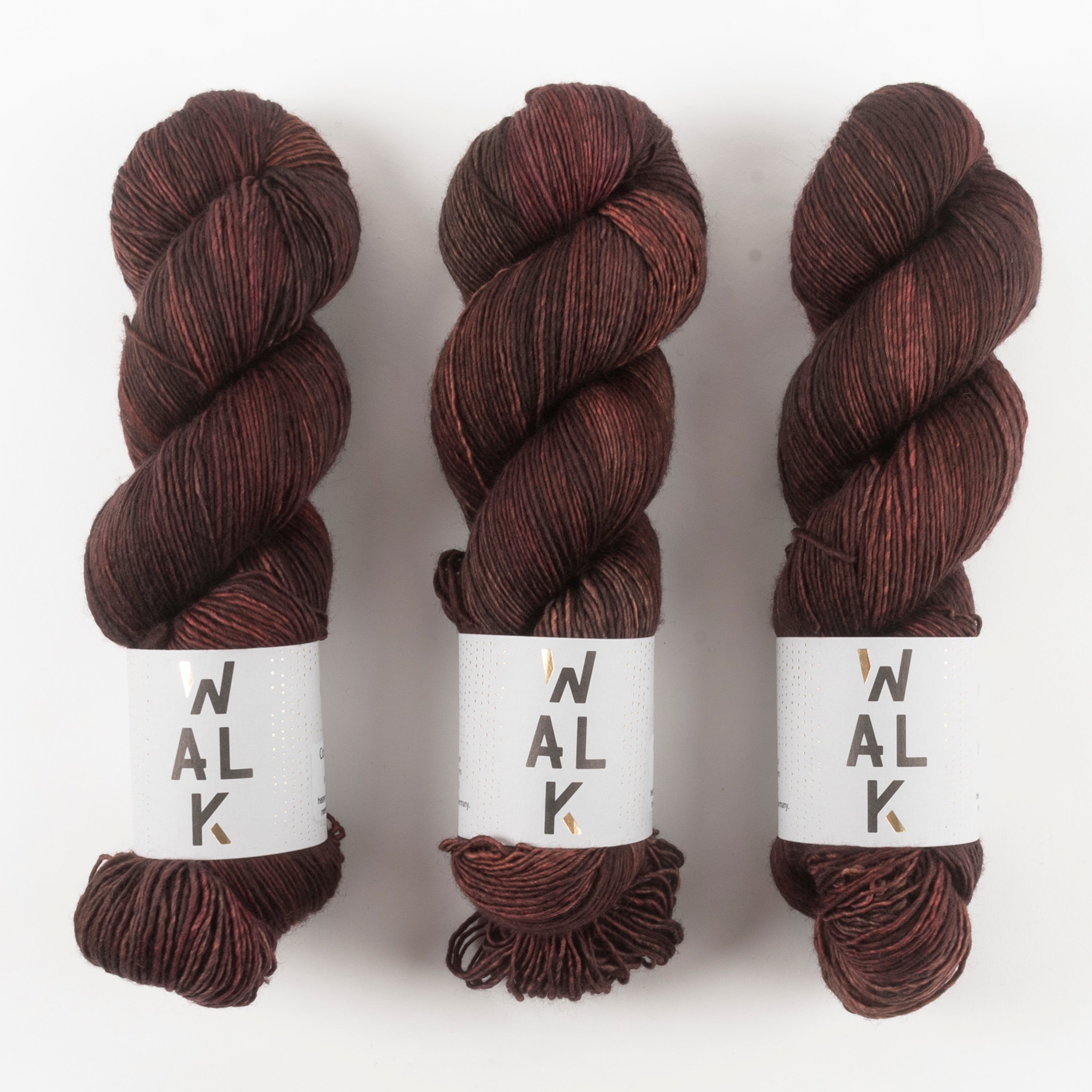 WALK Collection COTTAGE MERINO - GAIA Merino wool Fingering brown Yarn