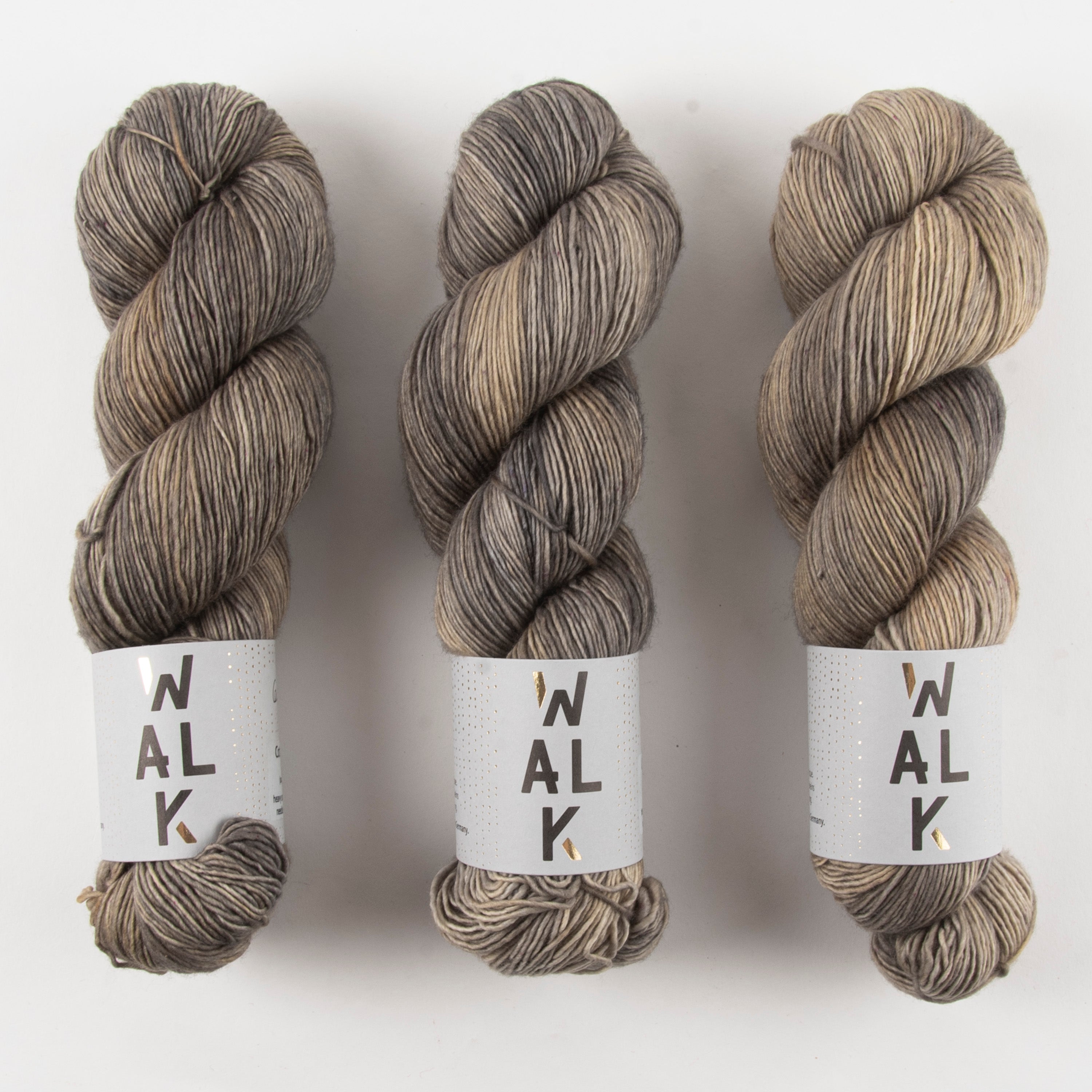 WALK Collection COTTAGE MERINO - CEMENT Merino wool Fingering grey Yarn